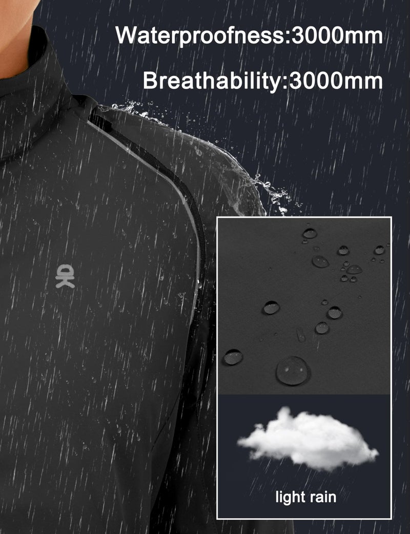 Little Donkey Andy Women's Quick-Dry Running Jacket Convertible UPF 50+ Cycling Jacket Windbreaker with Removable Sleeves Black Size S - Image 4